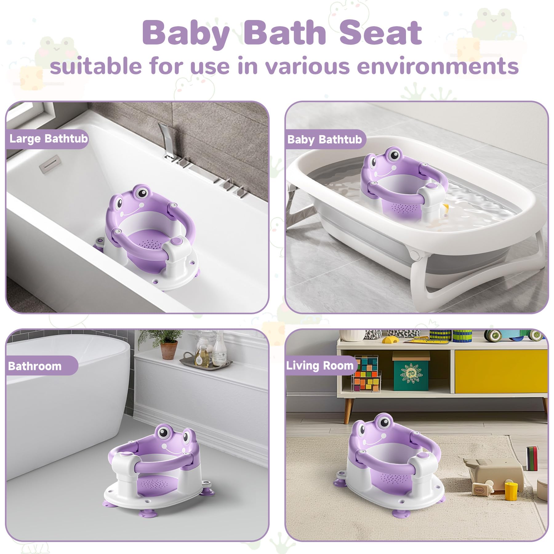 wiqins baby bath seat ergonomic sitting promotes comfortable posture during bath routines