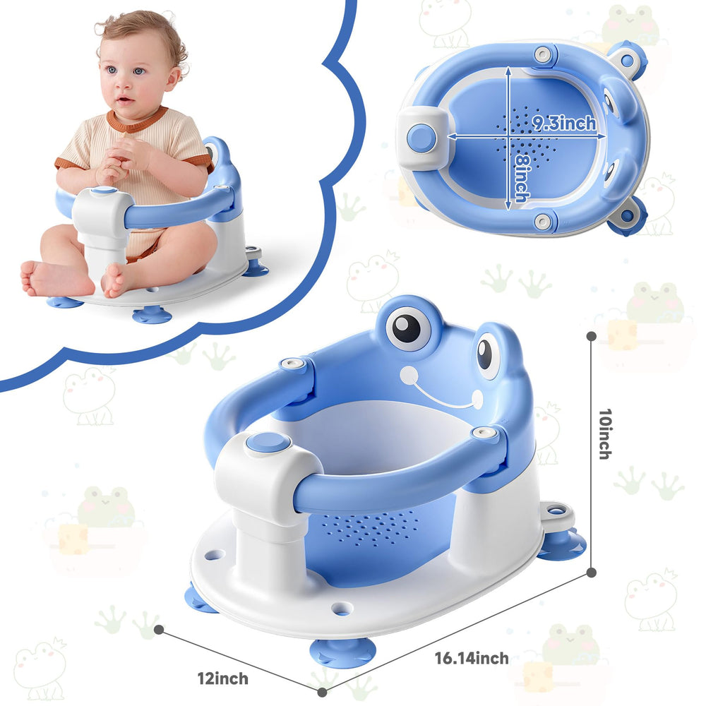 wiqins bath seat frog-shaped design adds playful charm to bath time