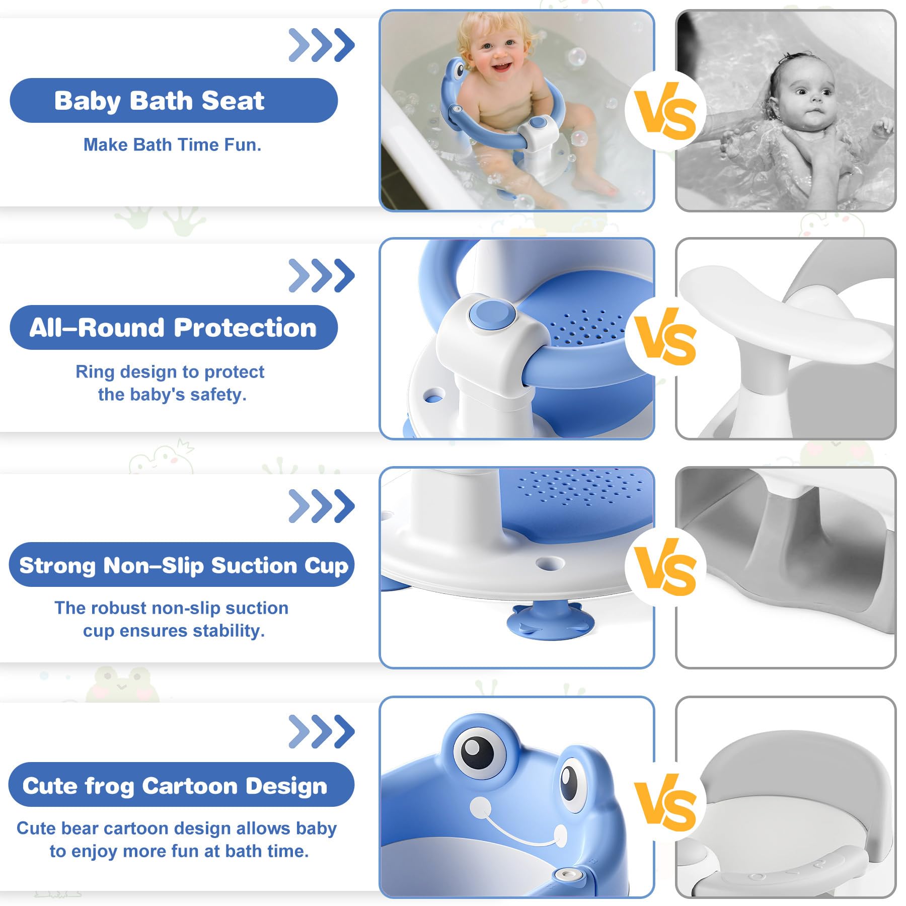 wiqins bath seat with one-button switch for easy opening and placement