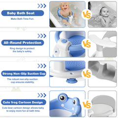 wiqins bath seat with one-button switch for easy opening and placement