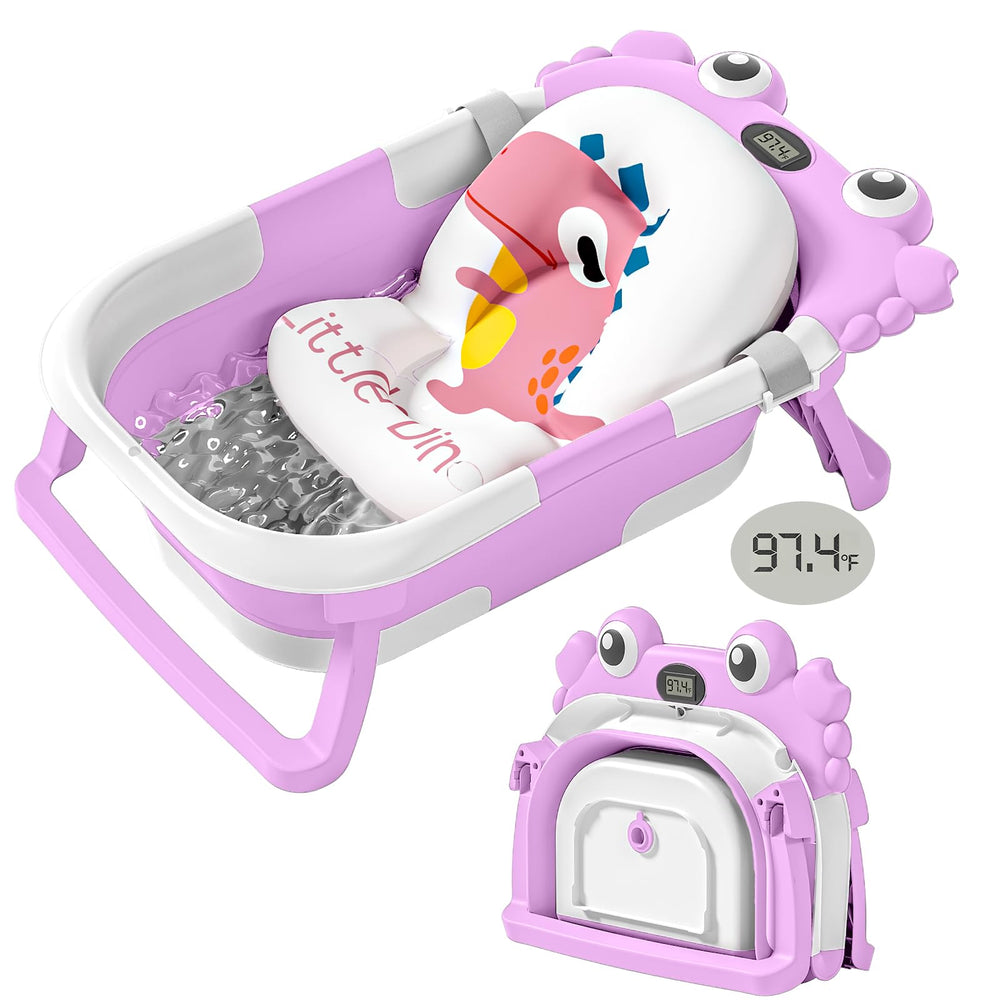 wiqins collapsible baby bathtub folded design demonstrates compact storage for small spaces