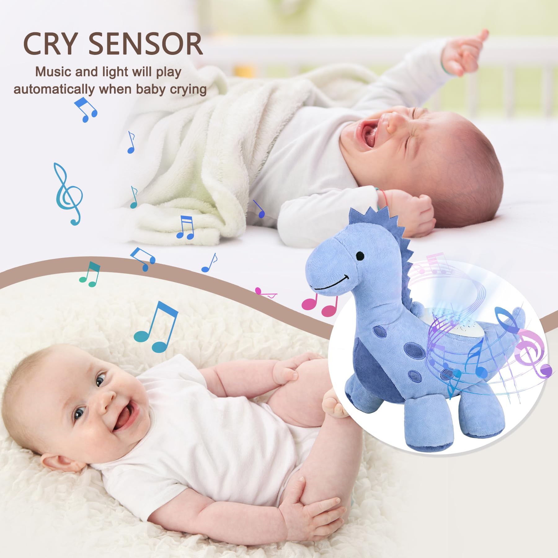Wiqins night light with lullabies creates a calming bedtime ambiance.
