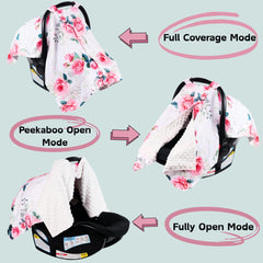 Wirein 360-degree protection canopy shields sun and drafts while keeping air flowing.