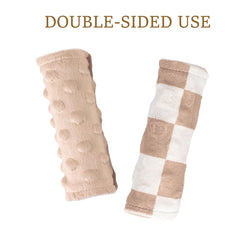 Wirein strap covers on stroller strap for travel comfort