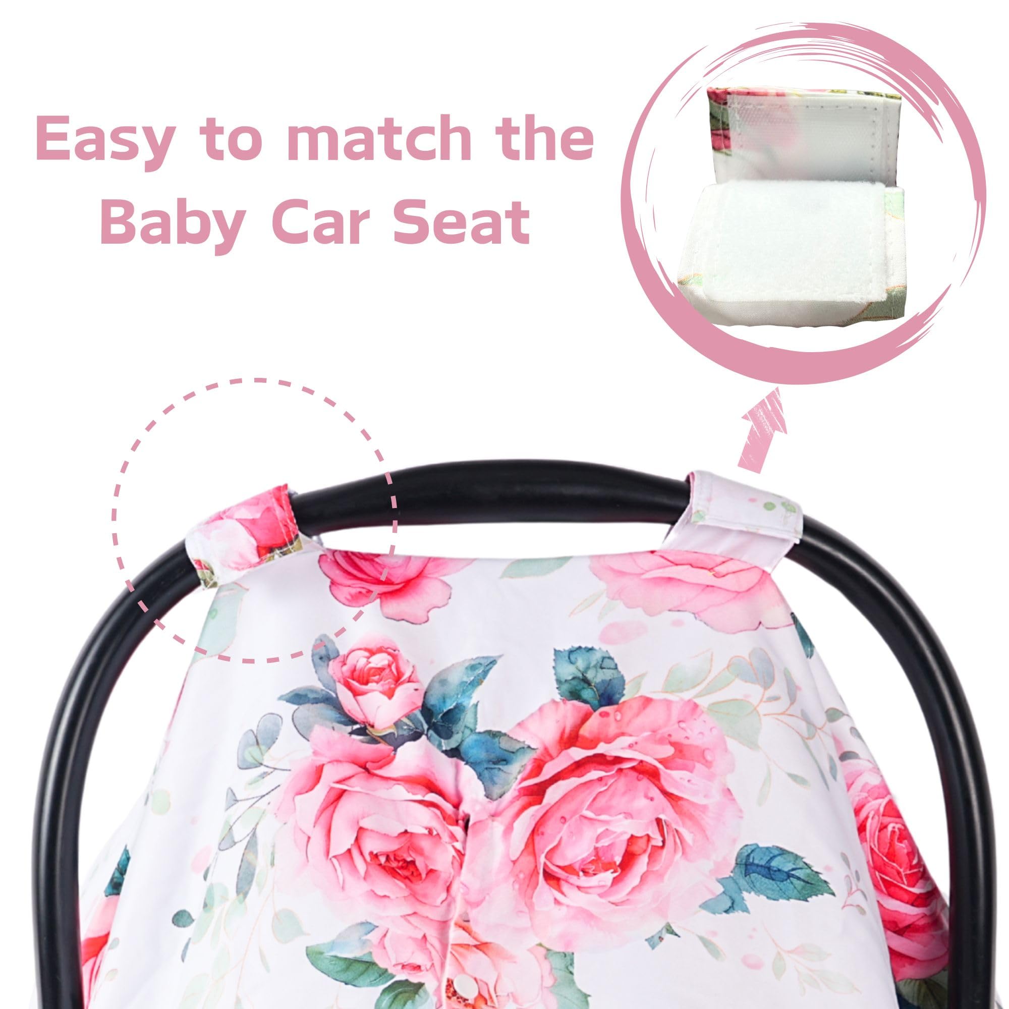 Wirein easy-to-install velcro straps fit most car seats.