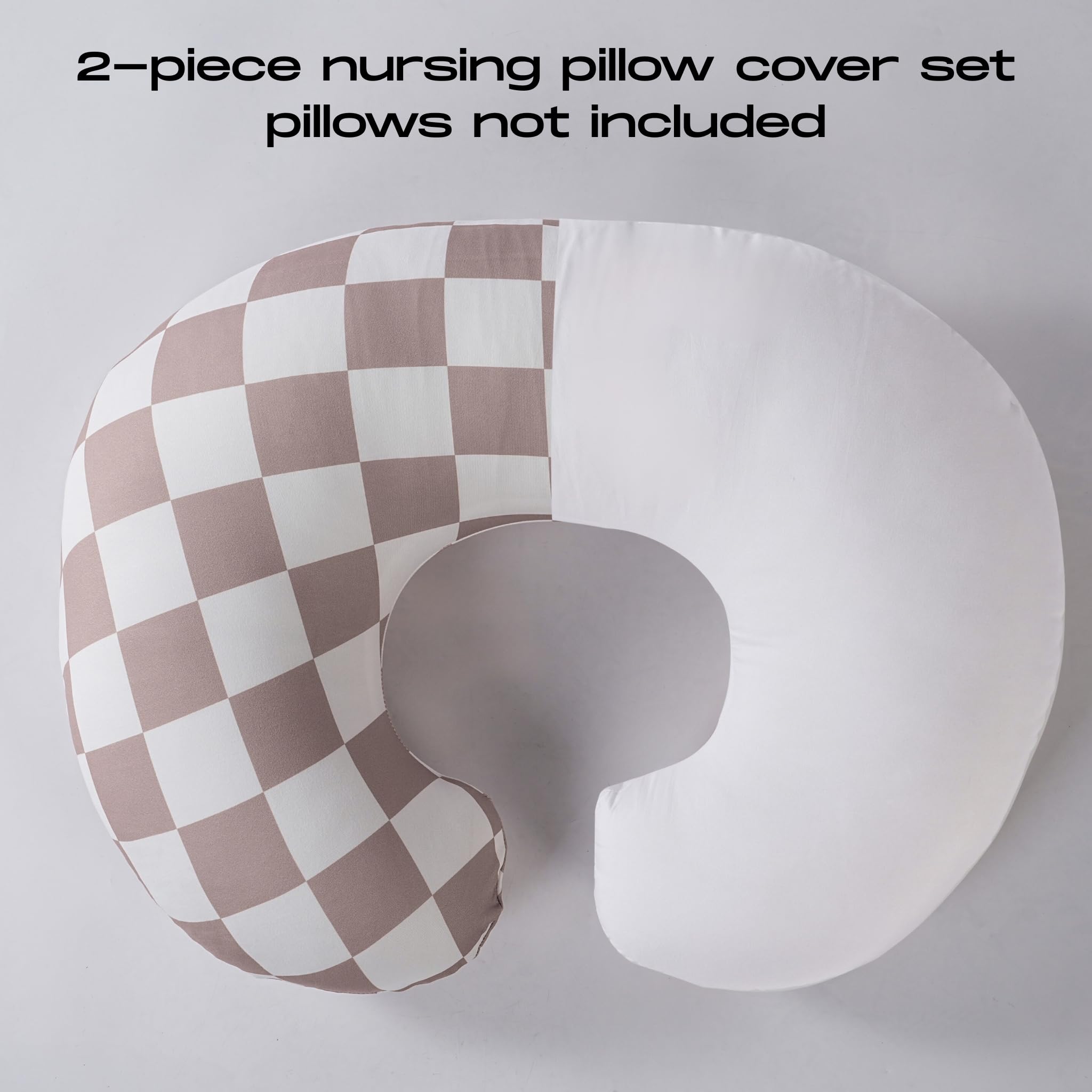 Wirein newborn-friendly slipcover protects pillows while matching nursery decor.