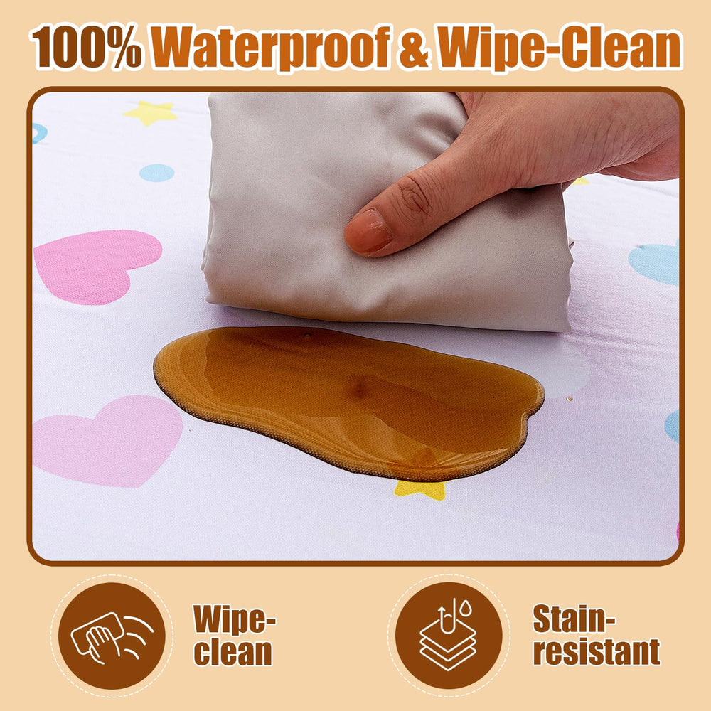 Wirhao baby play mat non-slip bottom keeps floor play safe.
