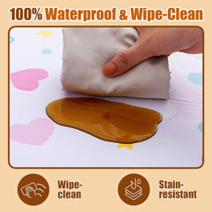 Wirhao baby play mat non-slip bottom keeps floor play safe.
