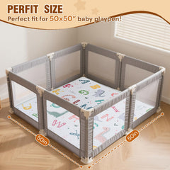 Wirhao baby play mat non-toxic material, odourless surface for safe exploration
