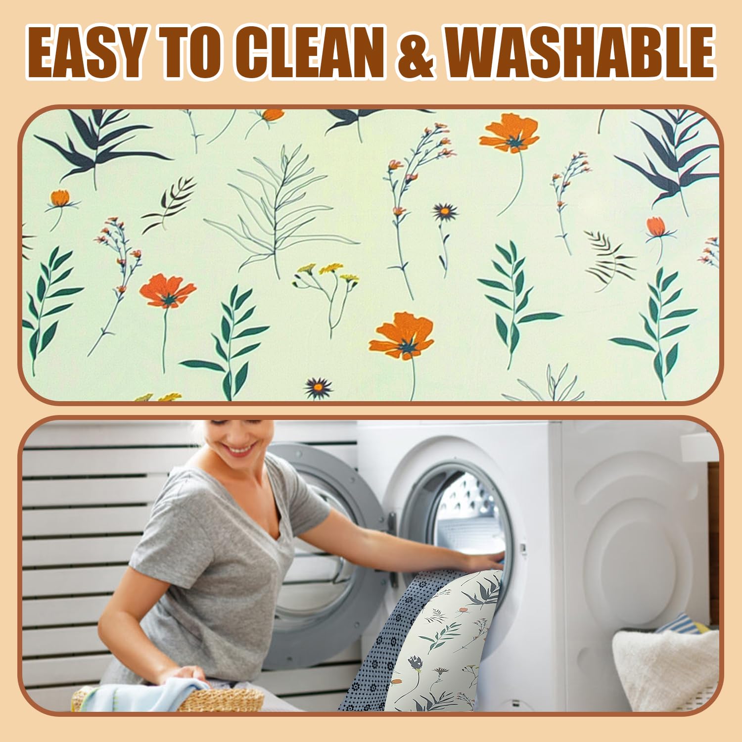 Wirhao baby play mat spills cleaned with damp cloth for quick maintenance