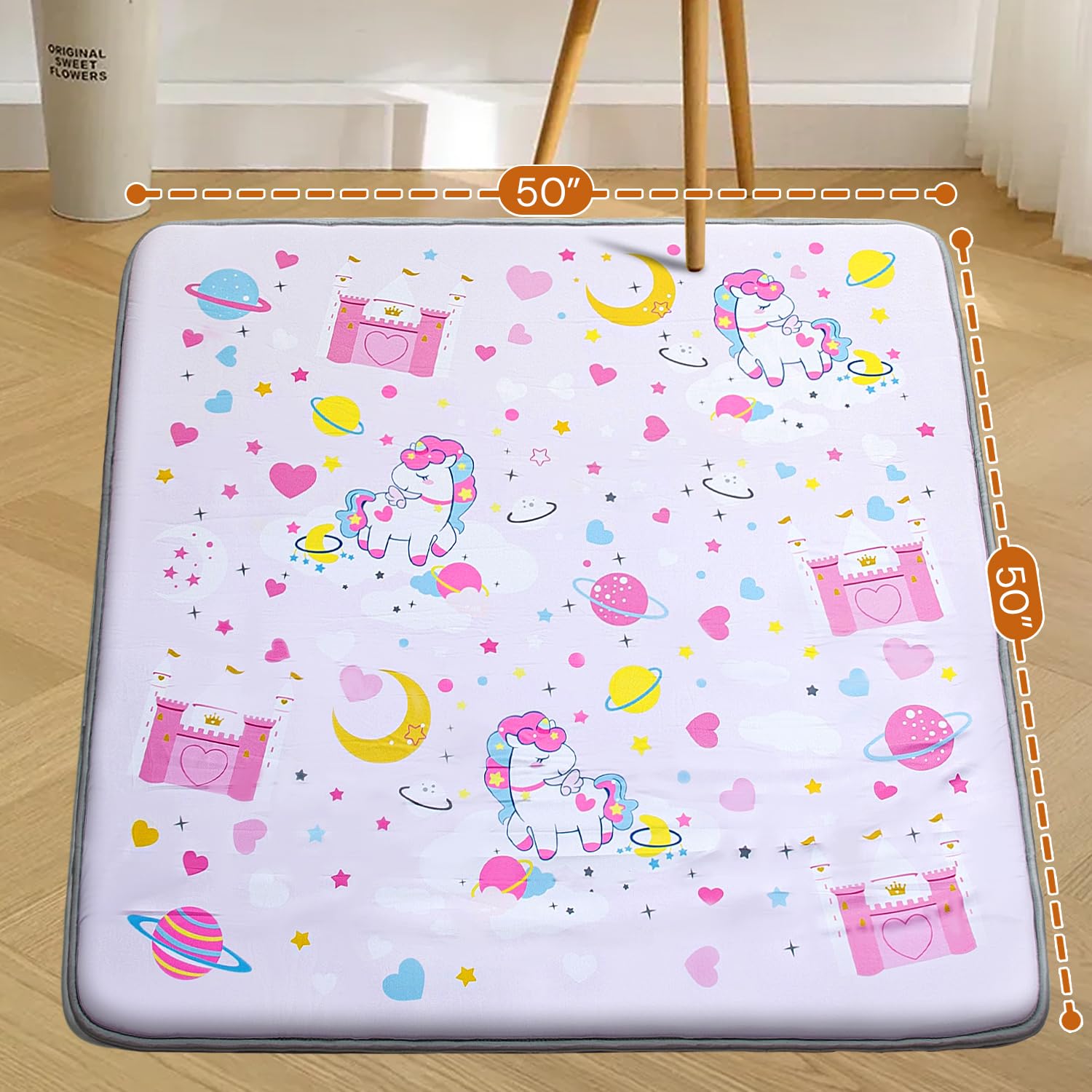 Wirhao baby play mat thick foam padding cushions crawlers and explorers.
