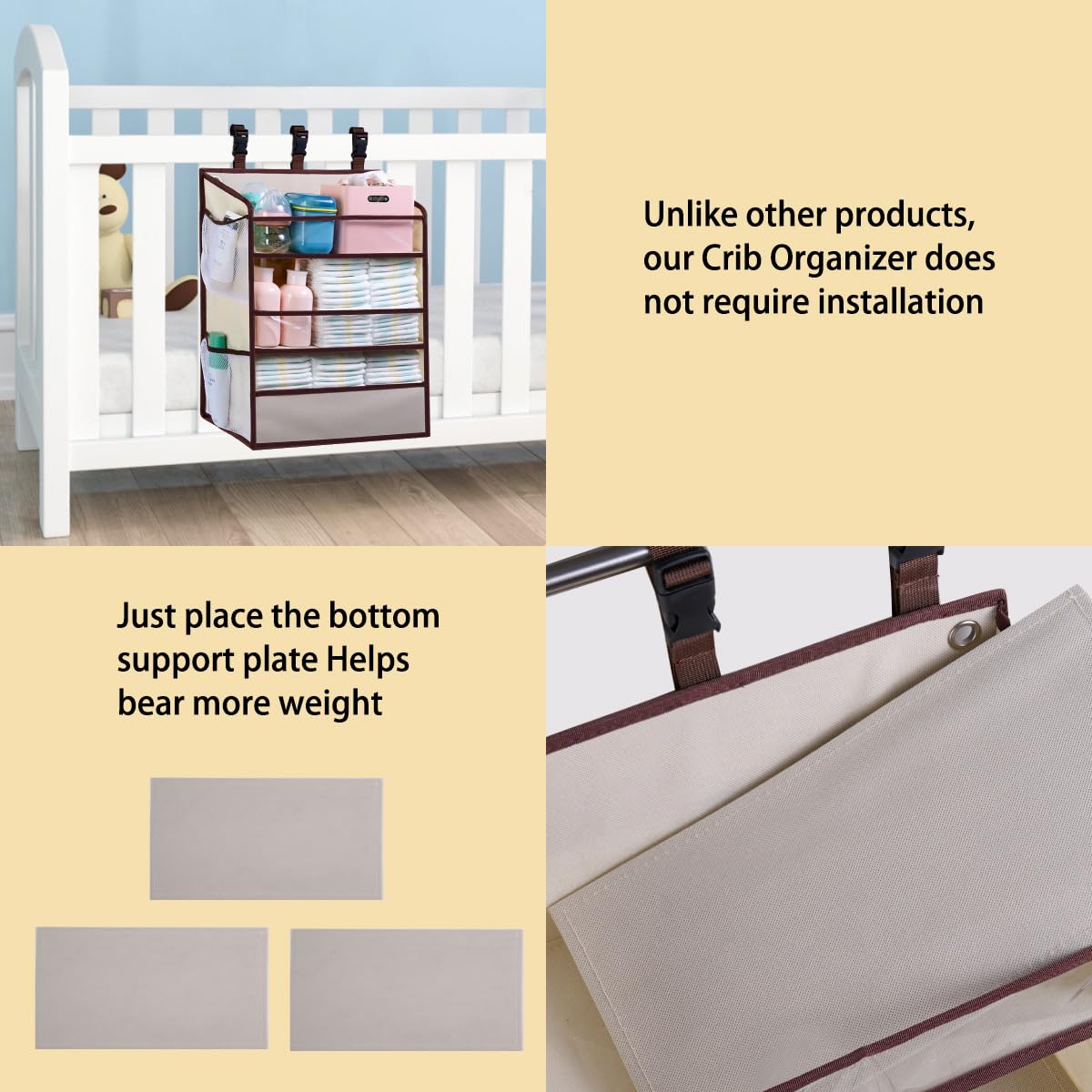 WishJazz XL gift-ready diaper organizer for new parents