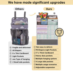 WishJazz XL mesh pockets hold wipes and powders for organized use