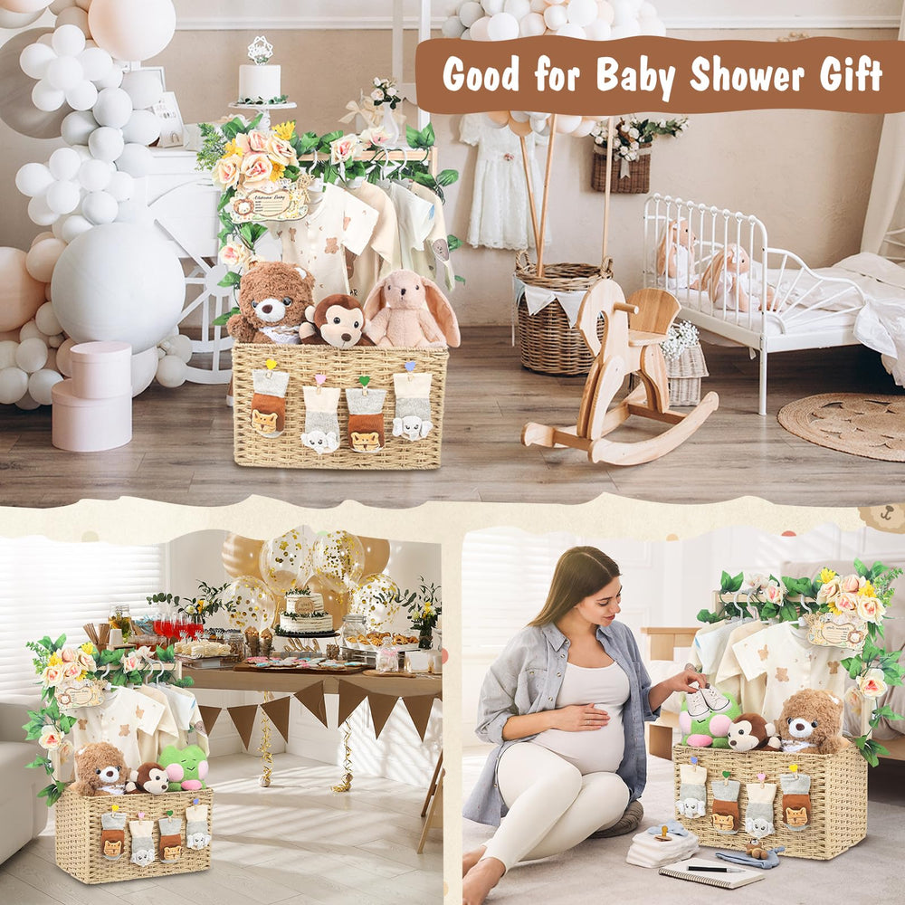 Wisreach matching hangers help neatly arrange items for a tidy presentation.