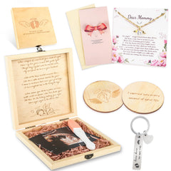 Wisreach miscarriage memory box wooden close-up for cherished keepsakes and remembrance