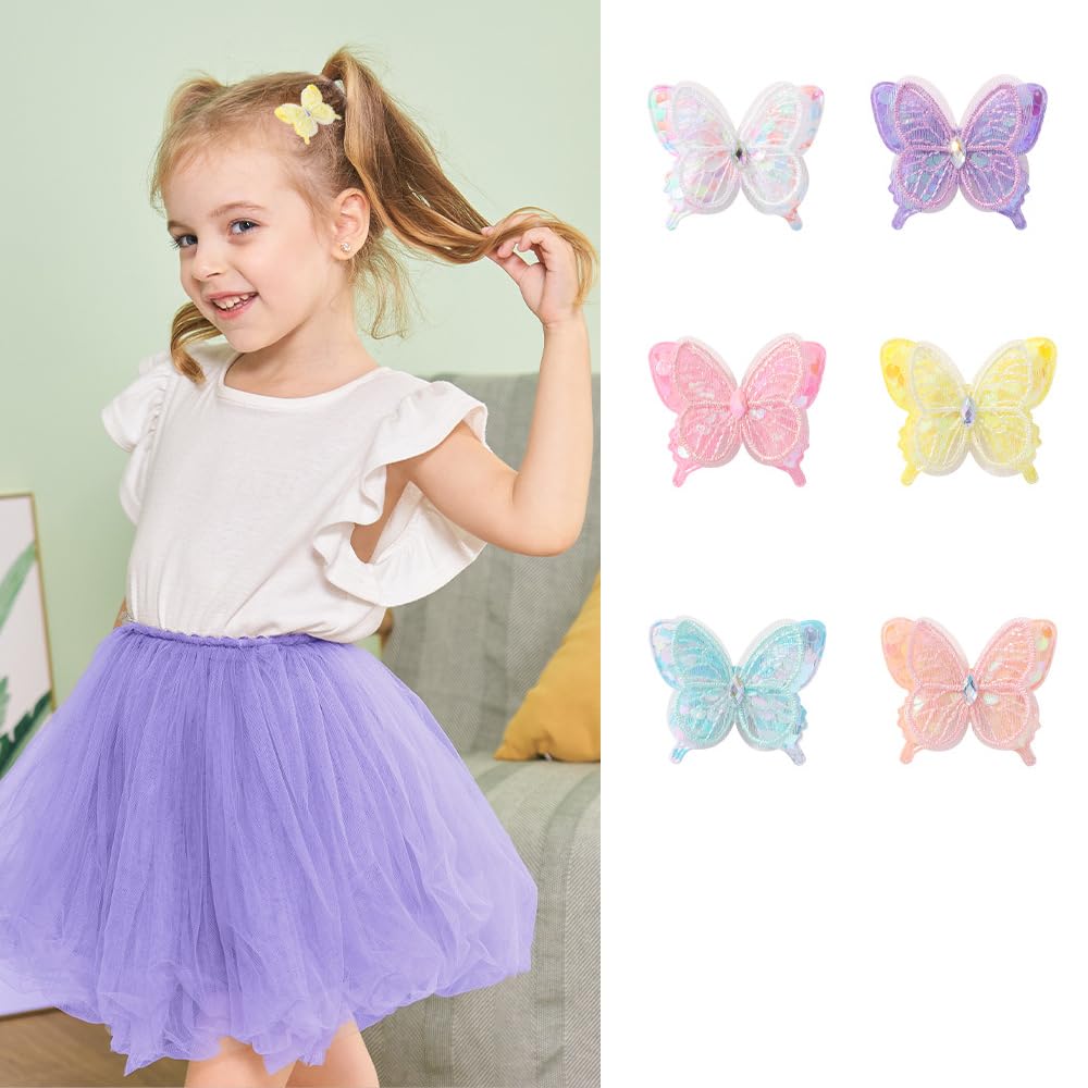 Wistamik butterfly hair clip white pack front features two clips for versatile styling