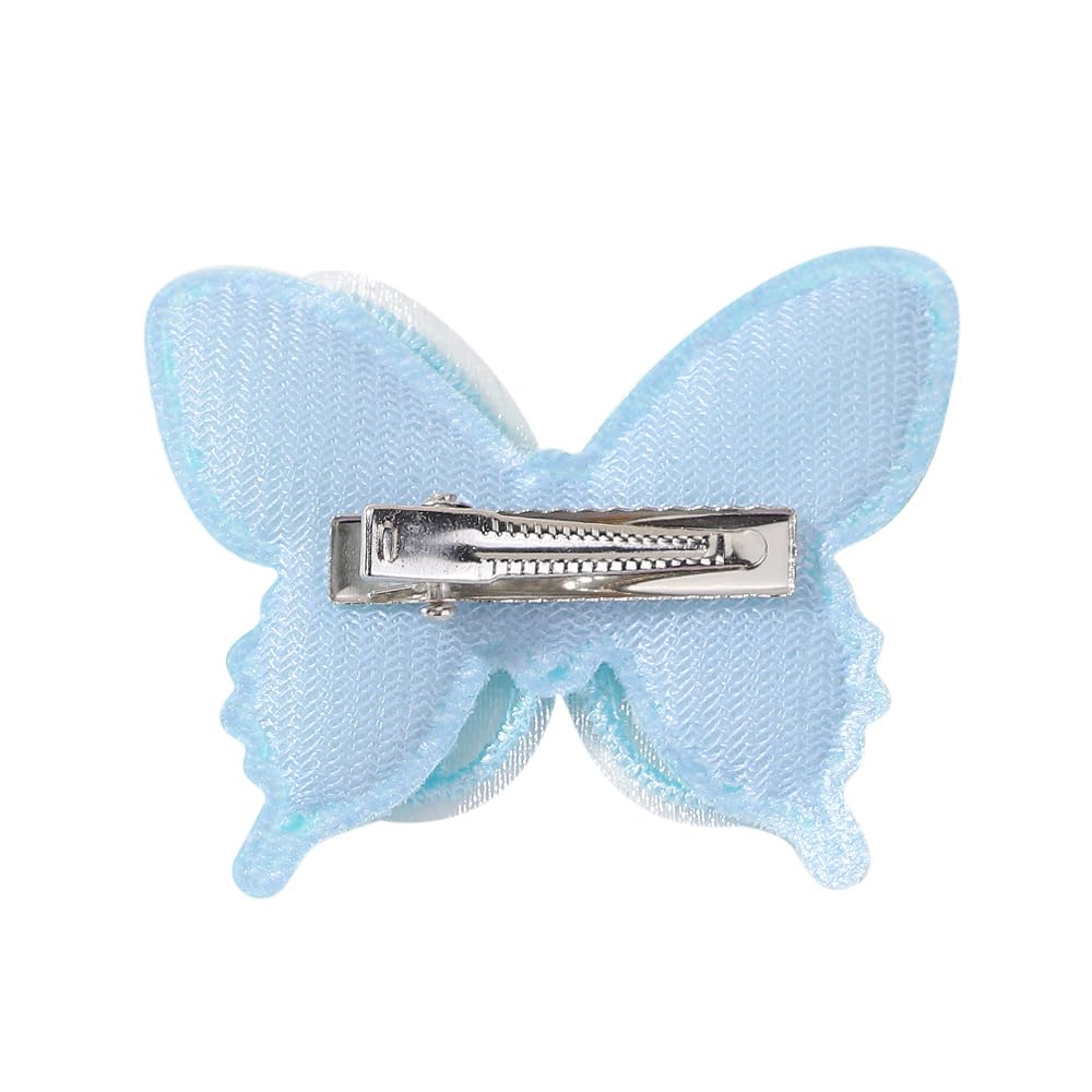 Wistamik butterfly hair clip white party look adds sparkle for celebrations