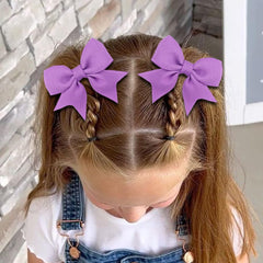 Wistamik child hair accessory bow yellow ready for daily wear.