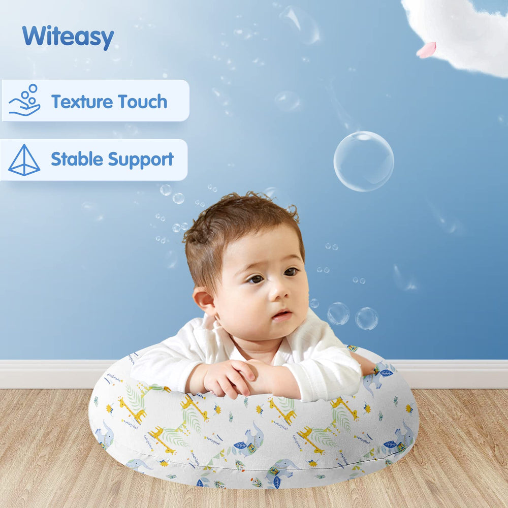 Witeasy Elephant-2 organic cotton cover closeup emphasizes skin-friendly fabric.