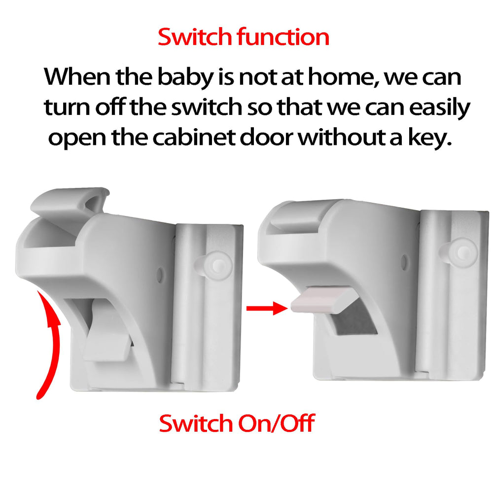 Withletune drawer locks offer quiet magnetic action for safety.