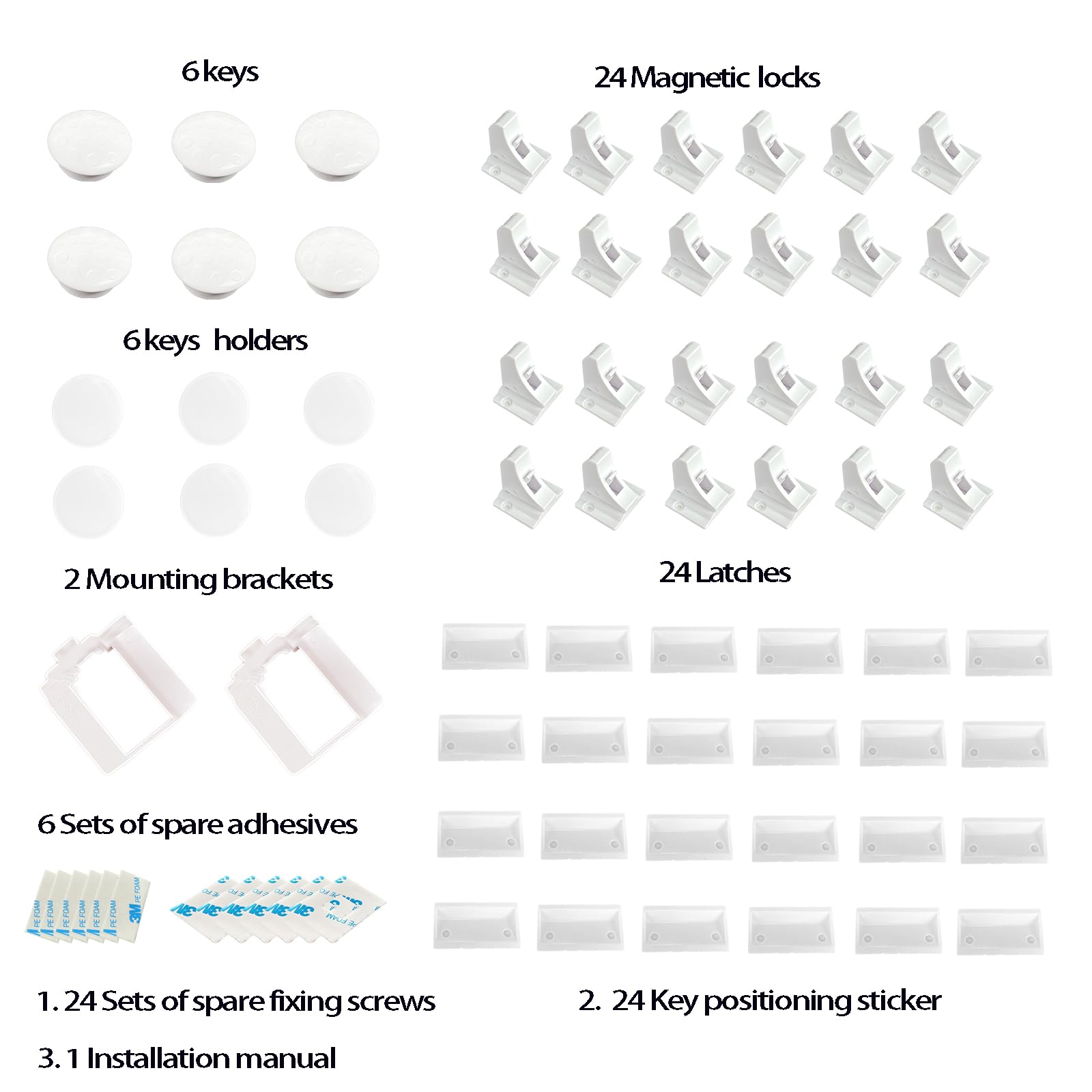 Withletune magnetic cabinet locks hidden design blends with cabinetry.