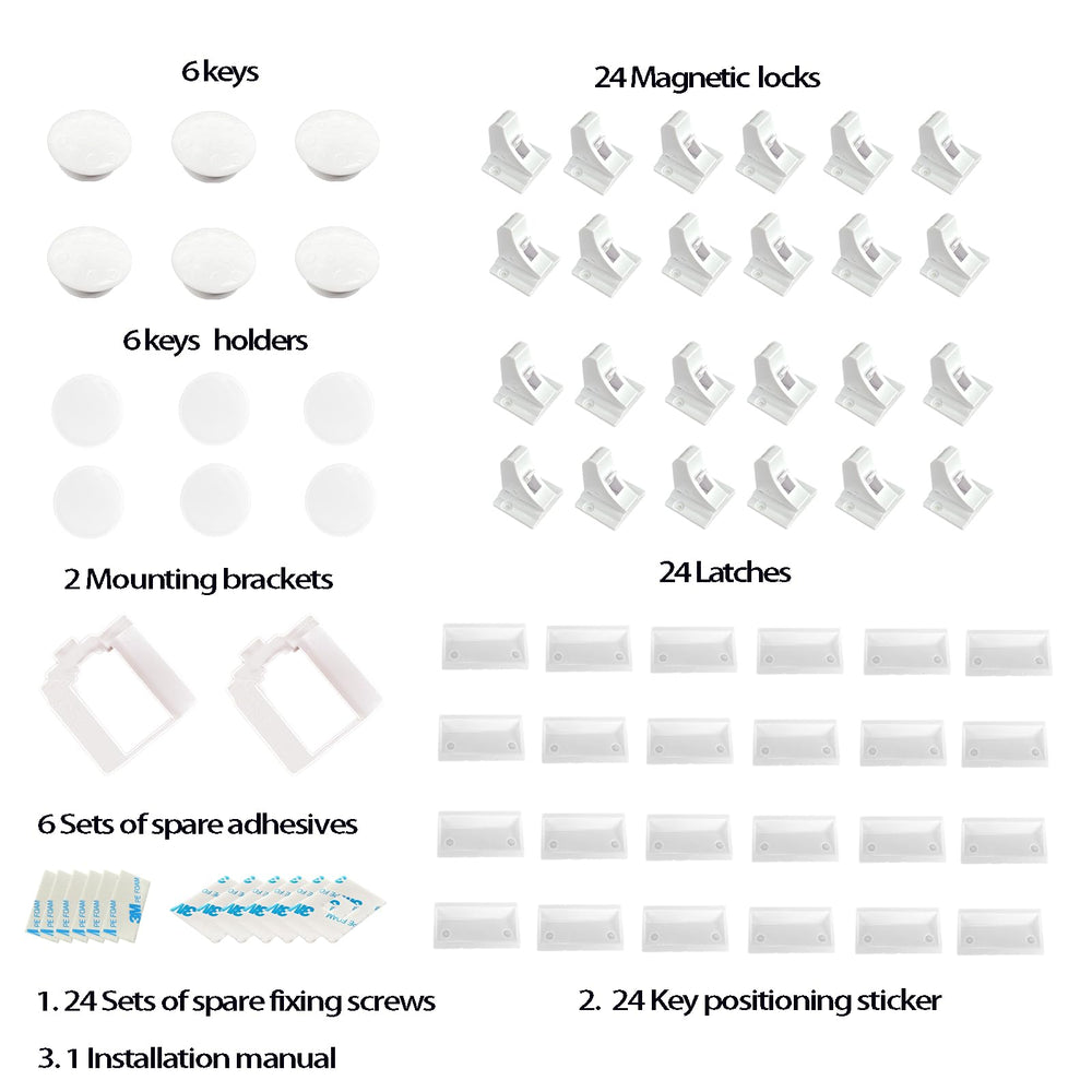 Withletune magnetic cabinet locks hidden design blends with cabinetry.