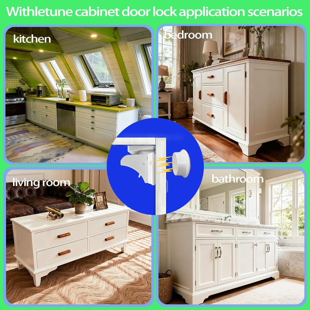 Withletune scratch-proof adhesive mounting demonstrates tool-free setup.
