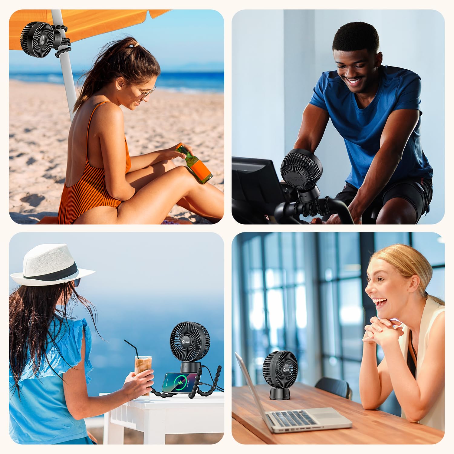 WITHOUSE 20000mAh stroller fan suits travel, beach, car seats and more.