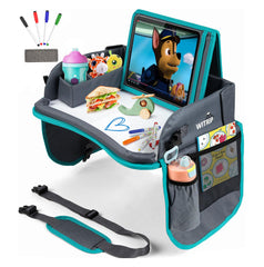 WITRIP kids travel tray with dry erase board for road trip activities.