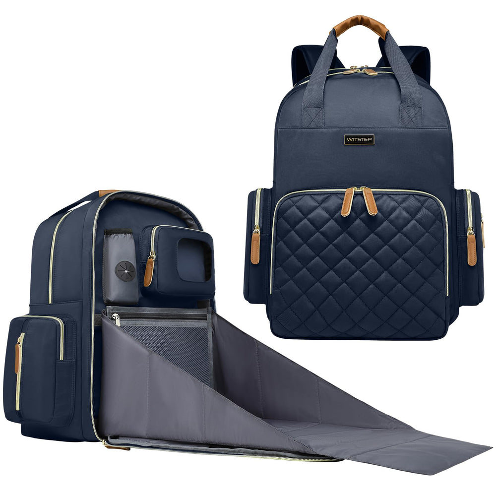WITSTEP diaper bag backpack with changing station ready for on-the-go diaper changes