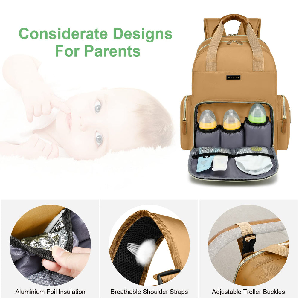 WITSTEP feeding bottle pocket with heat-preserving feature for outdoors.
