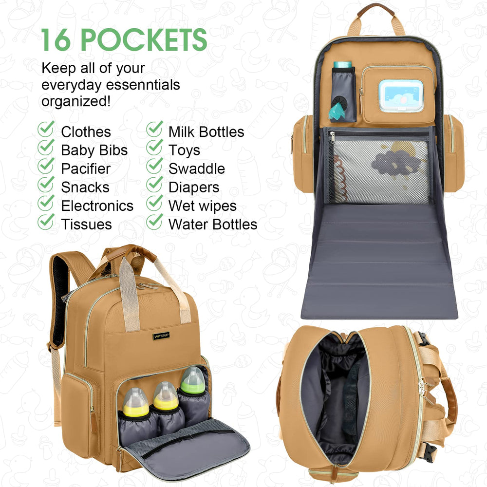 WITSTEP backpack with laptop pocket keeps work essentials organized.