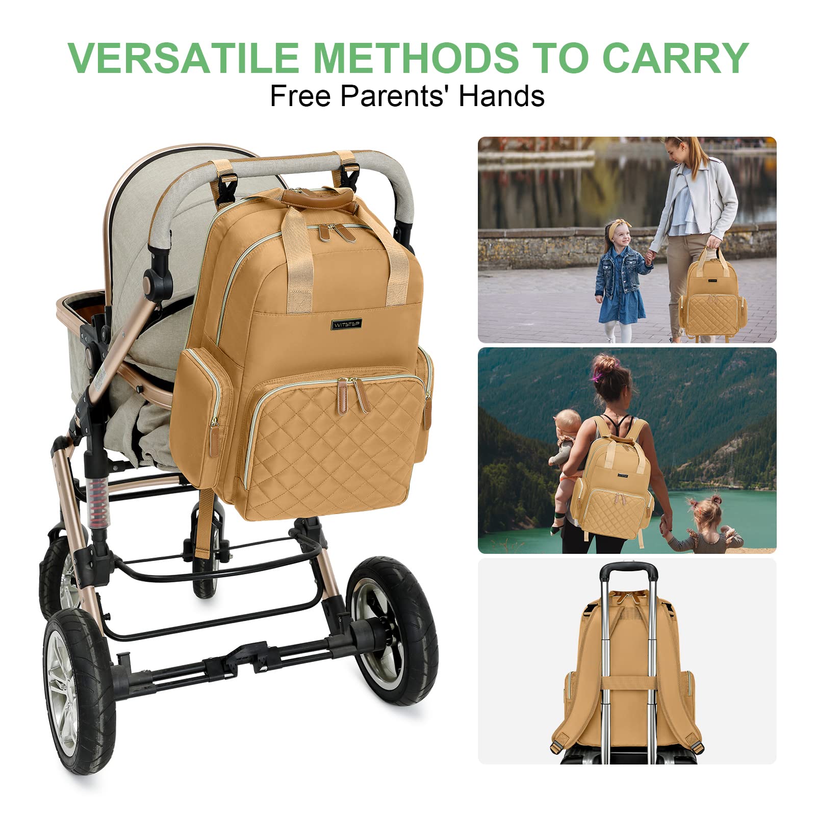 WITSTEP wide-opening design for quick, one-handed access.