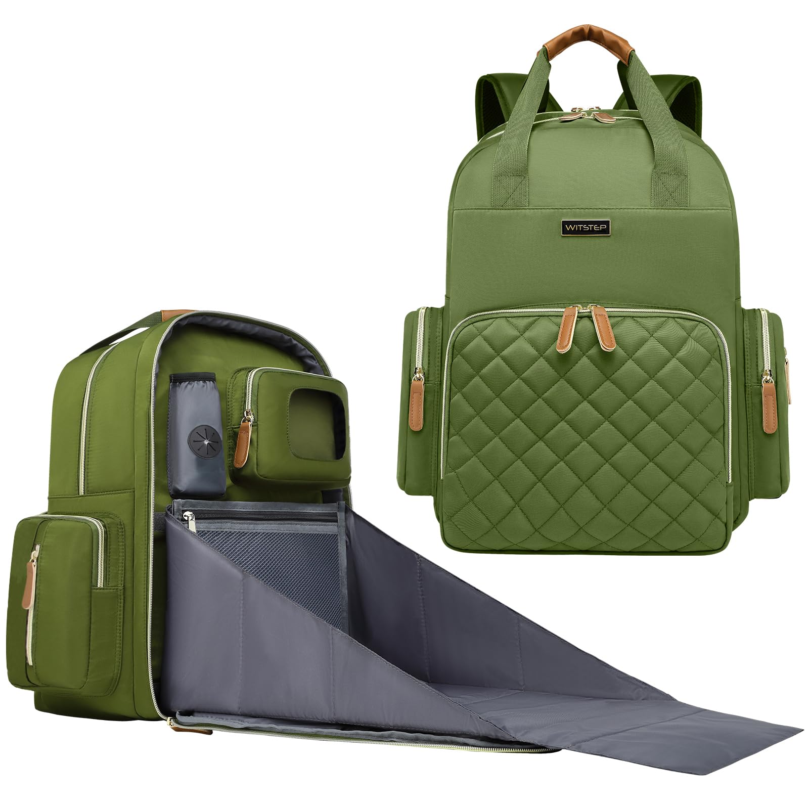 WITSTEP diaper bag changing station extended for easy outdoor diaper changes