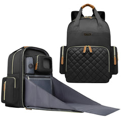 WITSTEP diaper bag laptop backpack front view showing roomy main compartment for baby gear.