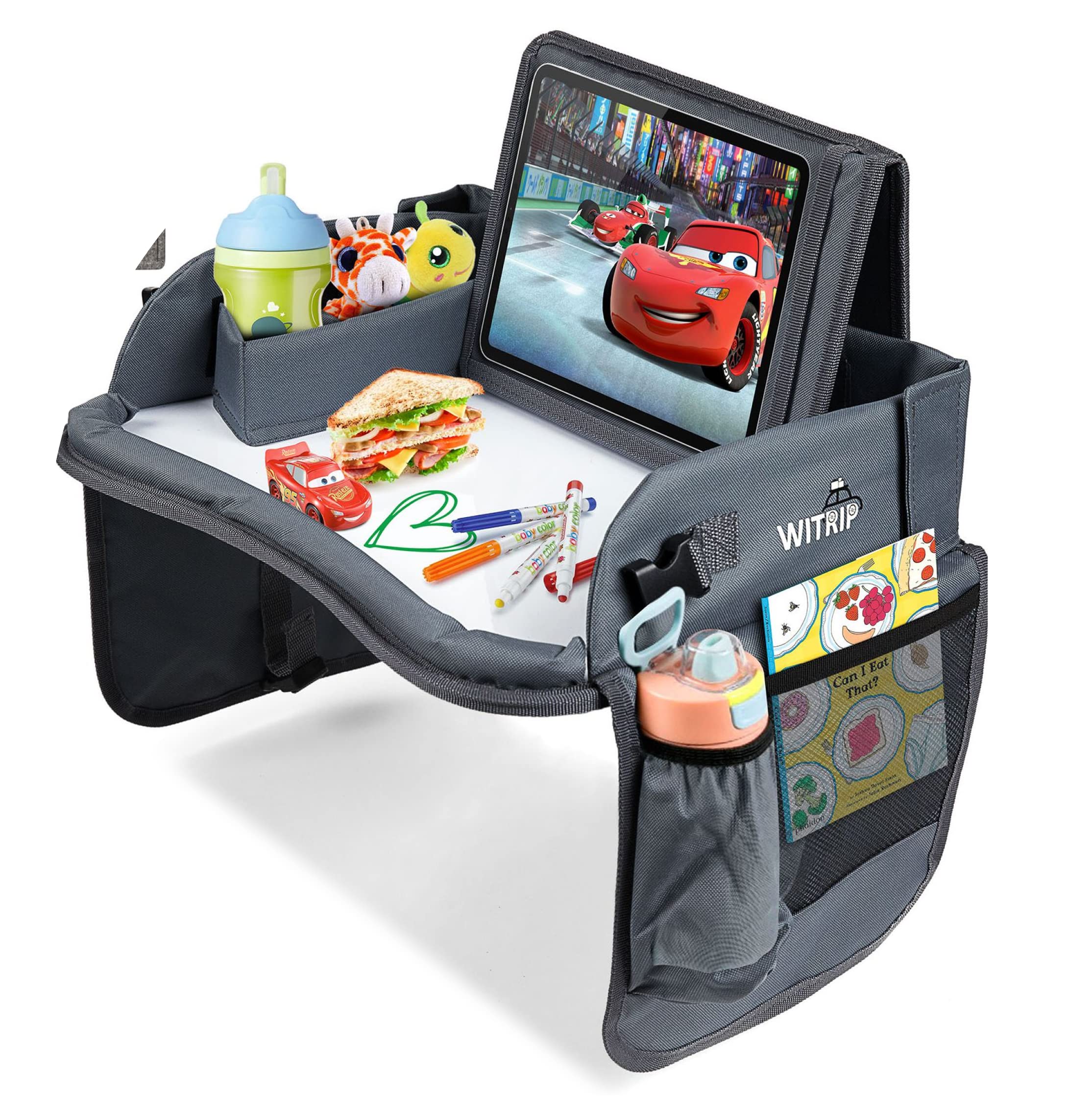 WITRIP tray with adjustable straps stays stable on laps
