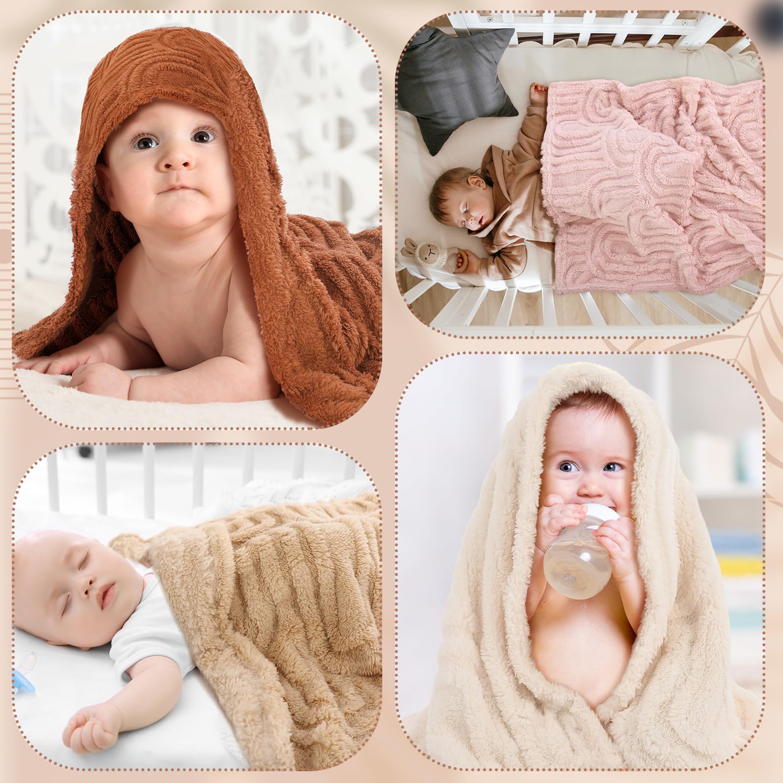 Wiwiqing 4-pack makes a thoughtful baby shower gift with cozy warmth.