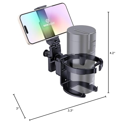 WixGear cup holder works with various bottle sizes.