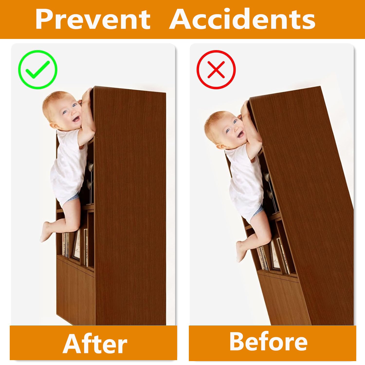Wizczjvq furniture anchors 4-pack supports heavy pieces up to 600 lbs safely.