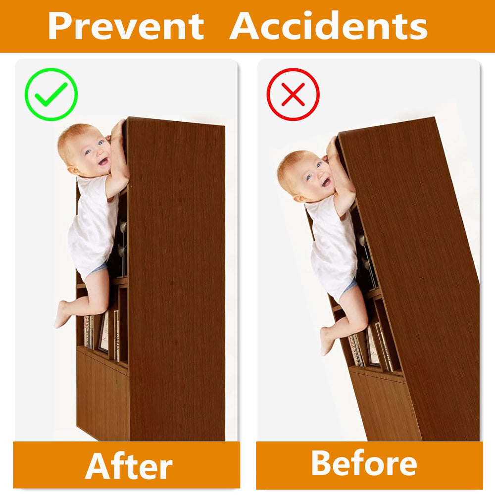 Wizczjvq furniture anchors 4-pack supports heavy pieces up to 600 lbs safely.
