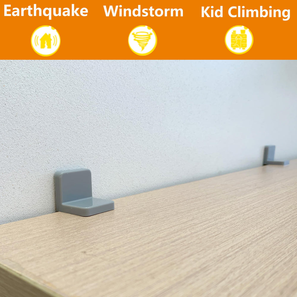 Wizczjvq furniture anchors 4-pack securing bookcase to wall for childproof safety.