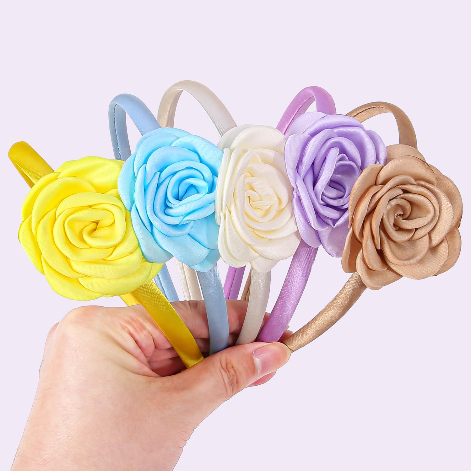 WJYX BOWS headbands shown at birthday or photo shoot