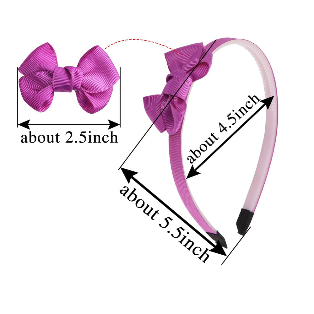 WJYX BOWS colorful headbands showcase 20 color options for daily outfits.