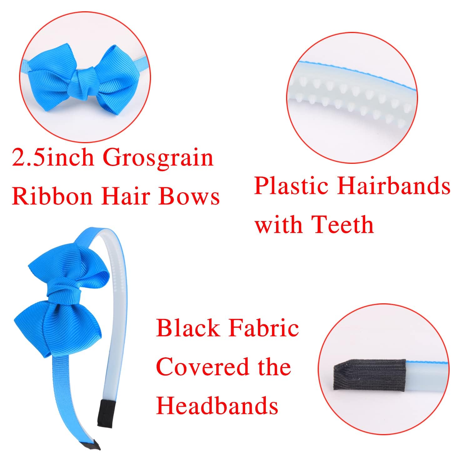 WJYX BOWS ribbon bows, approximately 2.5 inches wide, for bold style.