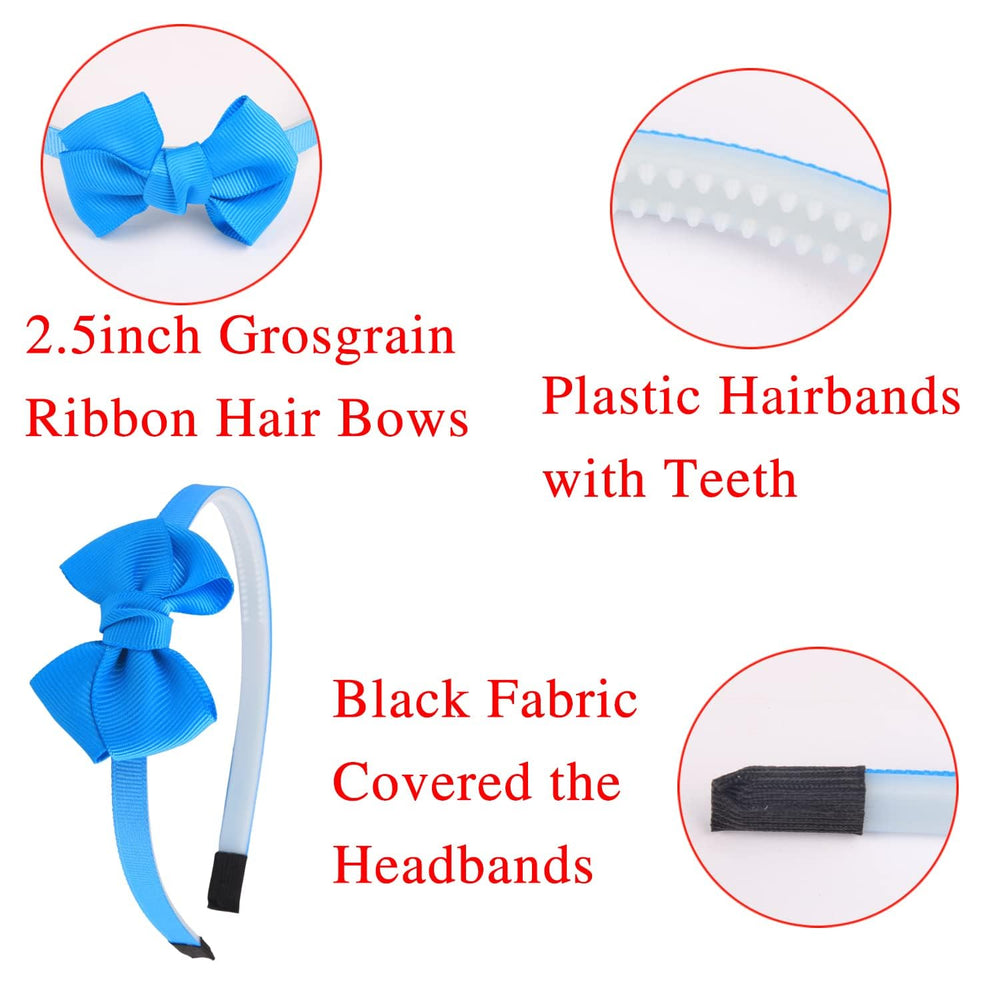 WJYX BOWS ribbon bows, approximately 2.5 inches wide, for bold style.