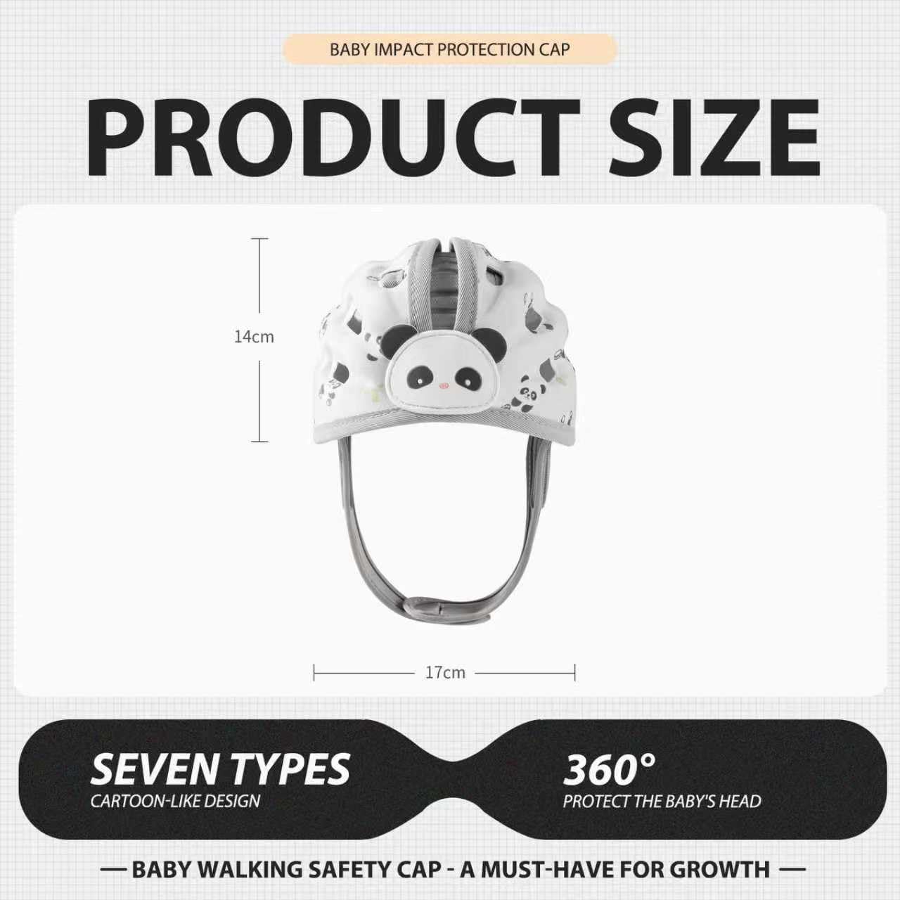 WKC Baby Head Protection Helmet side view showing soft entry padding