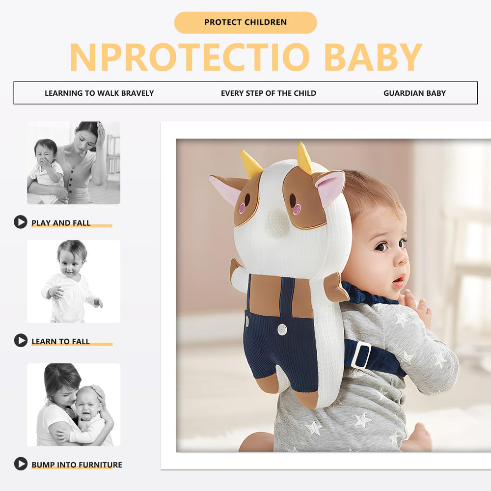 WKC baby head protector anti-slip socks close-up for steady crawling.