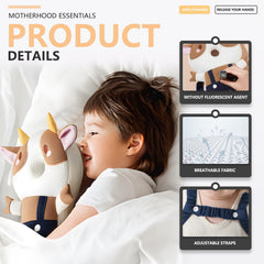 WKC baby head protector knee pads close-up showing protective padding for safe crawling.