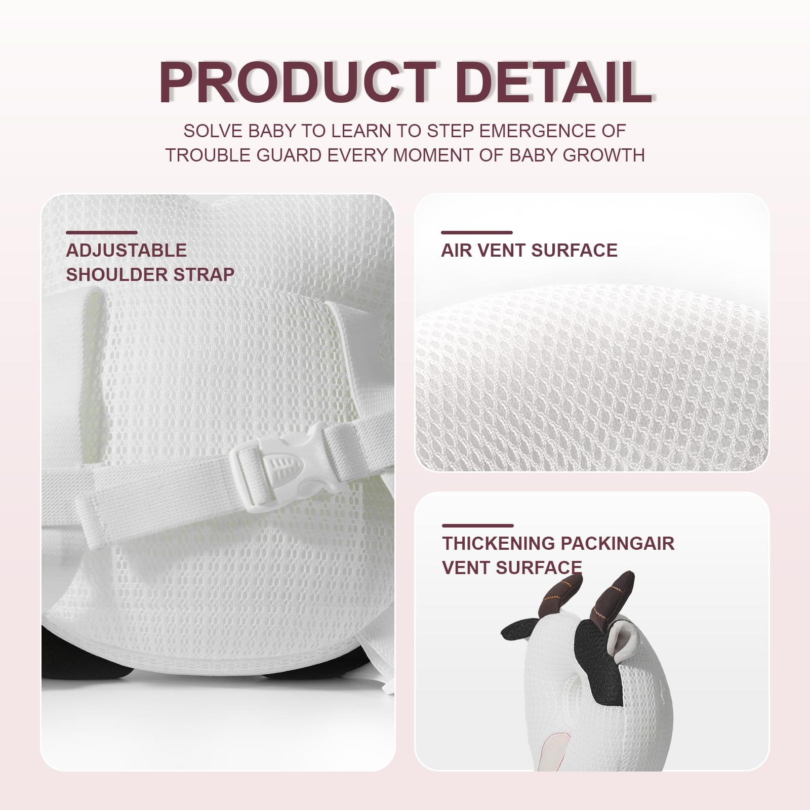 WKC Lightweight 0.4 lb design keeps baby comfortable.
