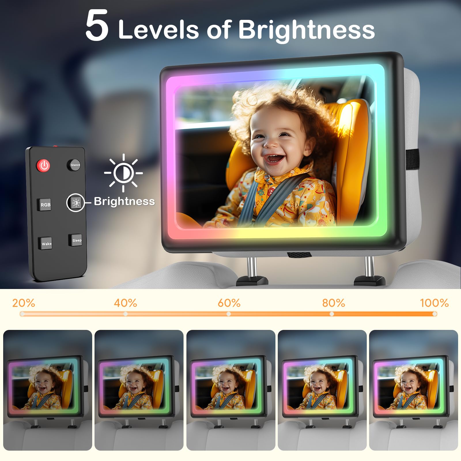 Wkzay rear-facing-infants monitoring keeps you connected without turning around.